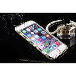 Wholesale Apple iPhone 5S 5 Luxury Diamond Metal Bumper (Black White)